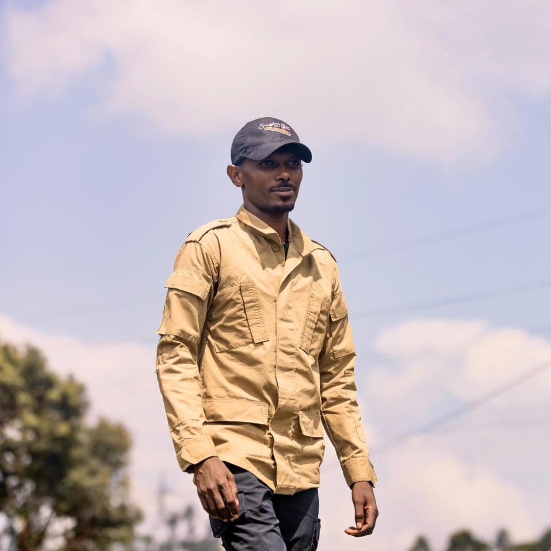 In the field in rural Rwanda